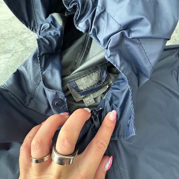 Red Ledge Kid's Outdoor Hooded Rain Jacket Blue Size XS (5-6) - Picture 7 of 7